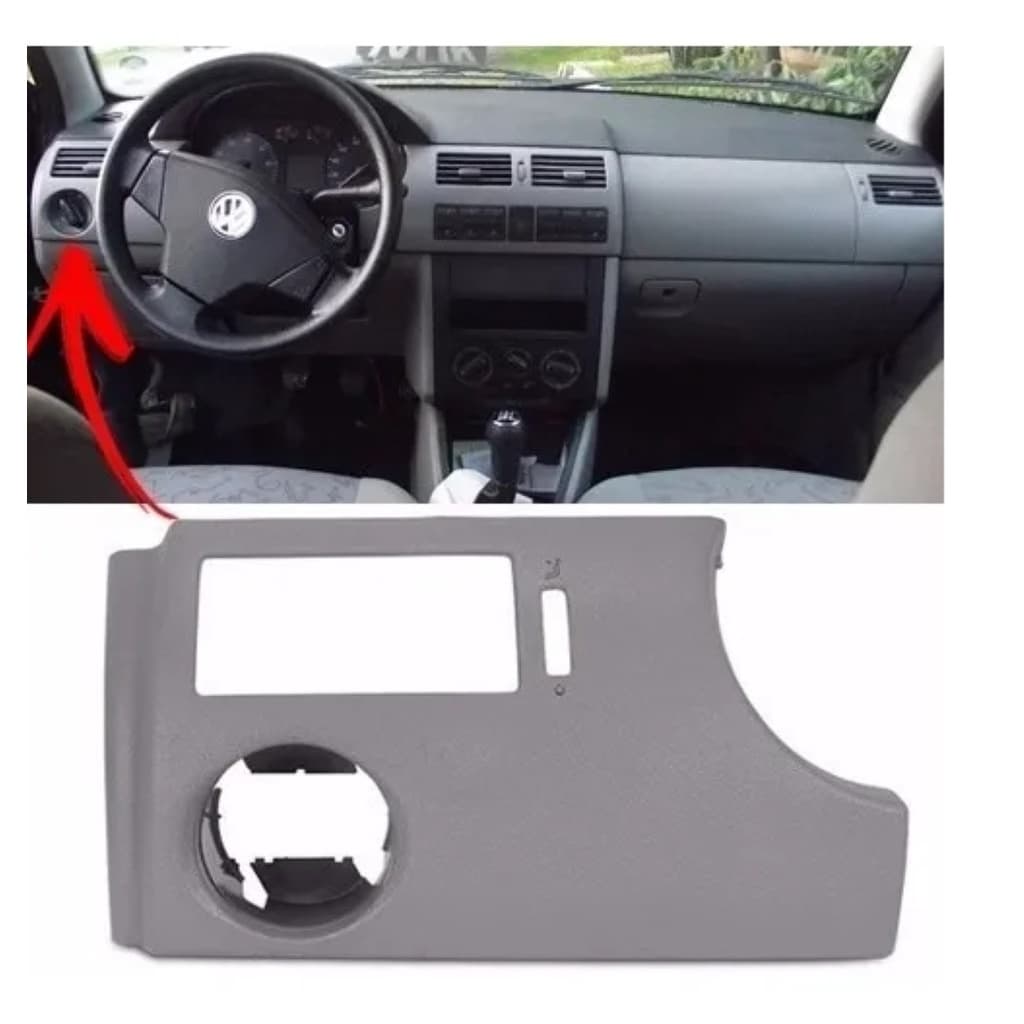 Moldura Painel Gol Parati Saveiro G3 00/05 esquerdo (Cinza Flanel)