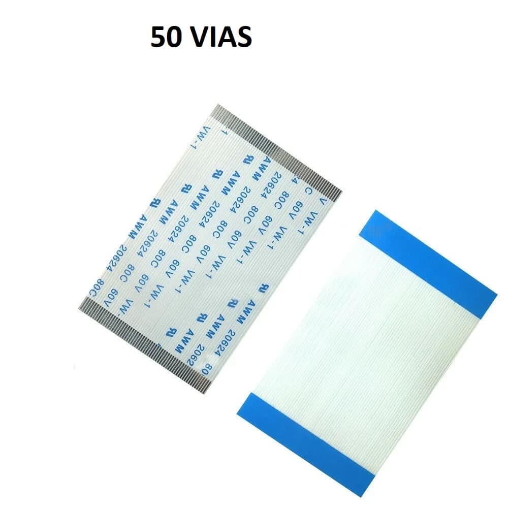 1 FLAT CABLE 50 VIAS 25,5MM LARGURA 5CM COMPRIMENTO NORMAL