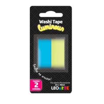 Washi Tape Luminous Brilha no Escuro 18MMX2M Leoarte