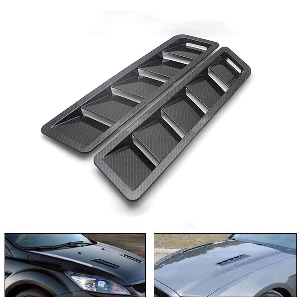 Fluxo De Ar Entrada Universal Colher Capô Lado Fender Car Tampa Decorativa Capa De Ventilação Louver Cooling Painel De Guarnição Conjunto