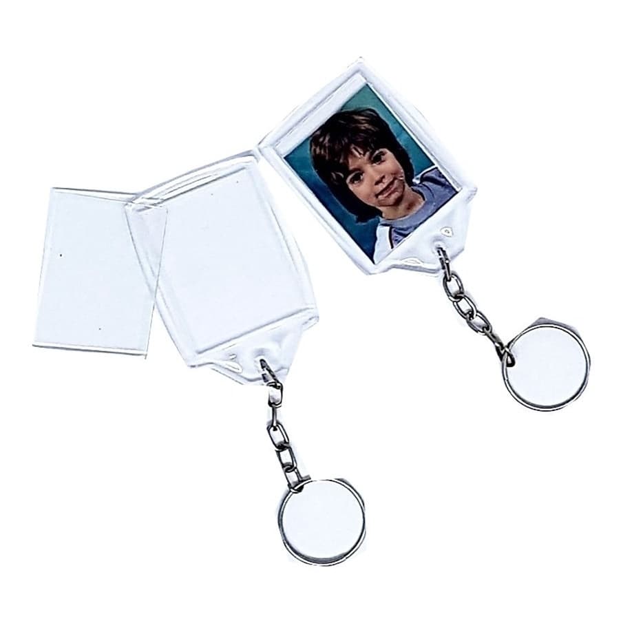 Chaveiro Acrilico 3x4 P/ Personalizar 50 Unidades Sem Risco