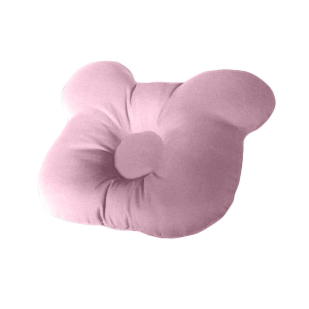 Travesseiro Formato Ursinho Cabeça Chata Rosa