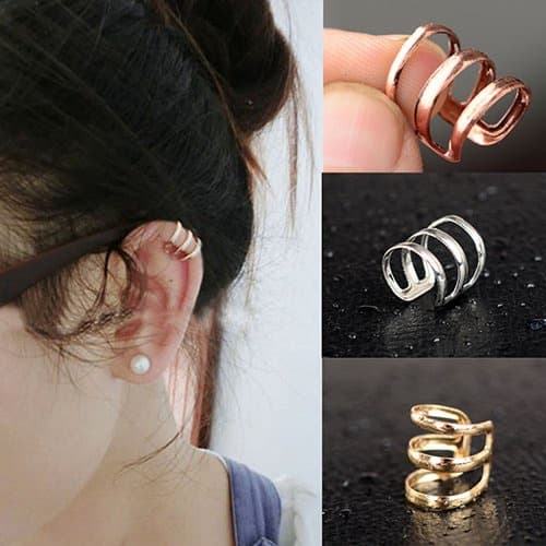 Piercing Auricular Falso Ear Cuff Cartilagem Orelha Vários Modelos ~