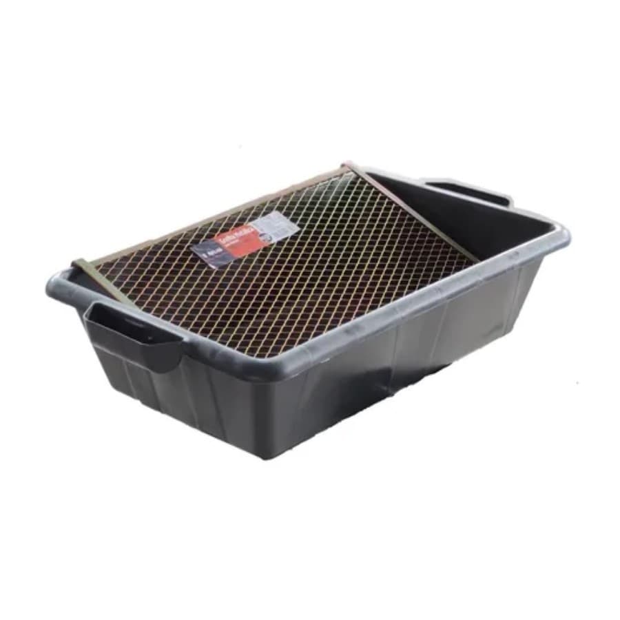 Caixa Bandeja Cacamba Pintura 20L + Grelha Rolo Duplo Atlas