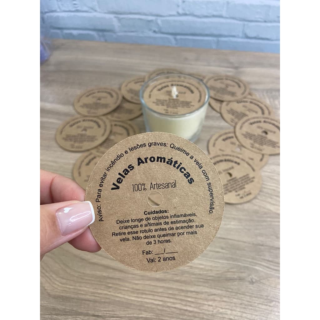 Tag / Etiquetas De Segurança Para Vela 6,5cm - Não é Personalizado