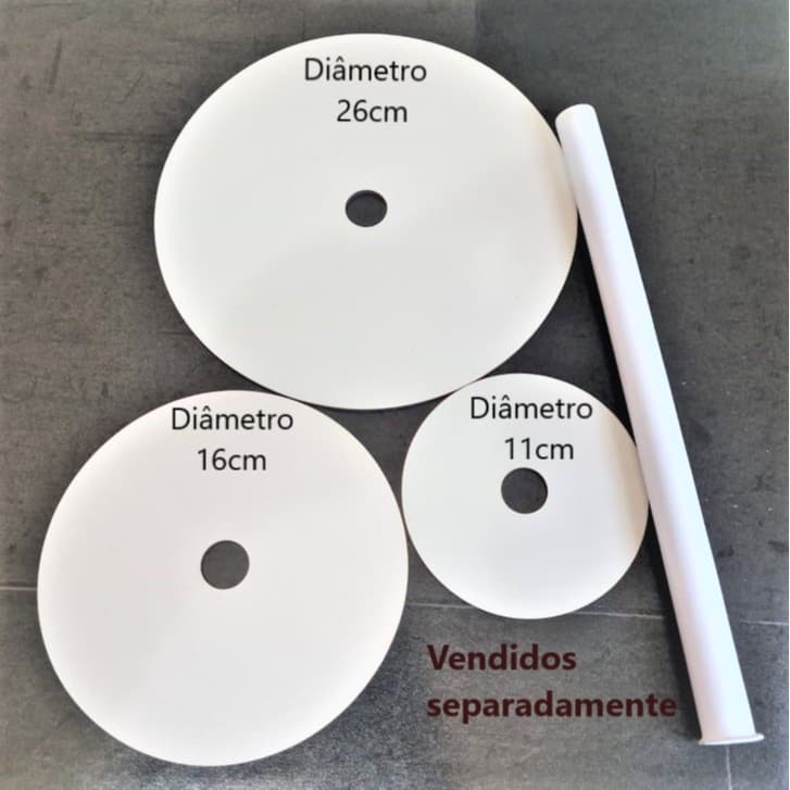 KIT Guindaste Para Bolo MDF + ESTACA 30cm - 2 PEÇAS