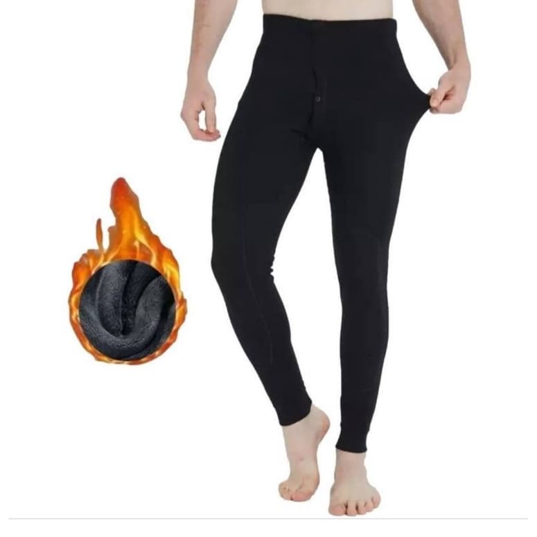 Meia Calça Térmica FLANELADA Masculina Adulto  segunda pele fleece inverno frio aur