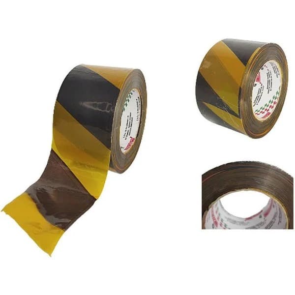 Fita Zebrada P/isolamento / Amarela 70mm X 120m.