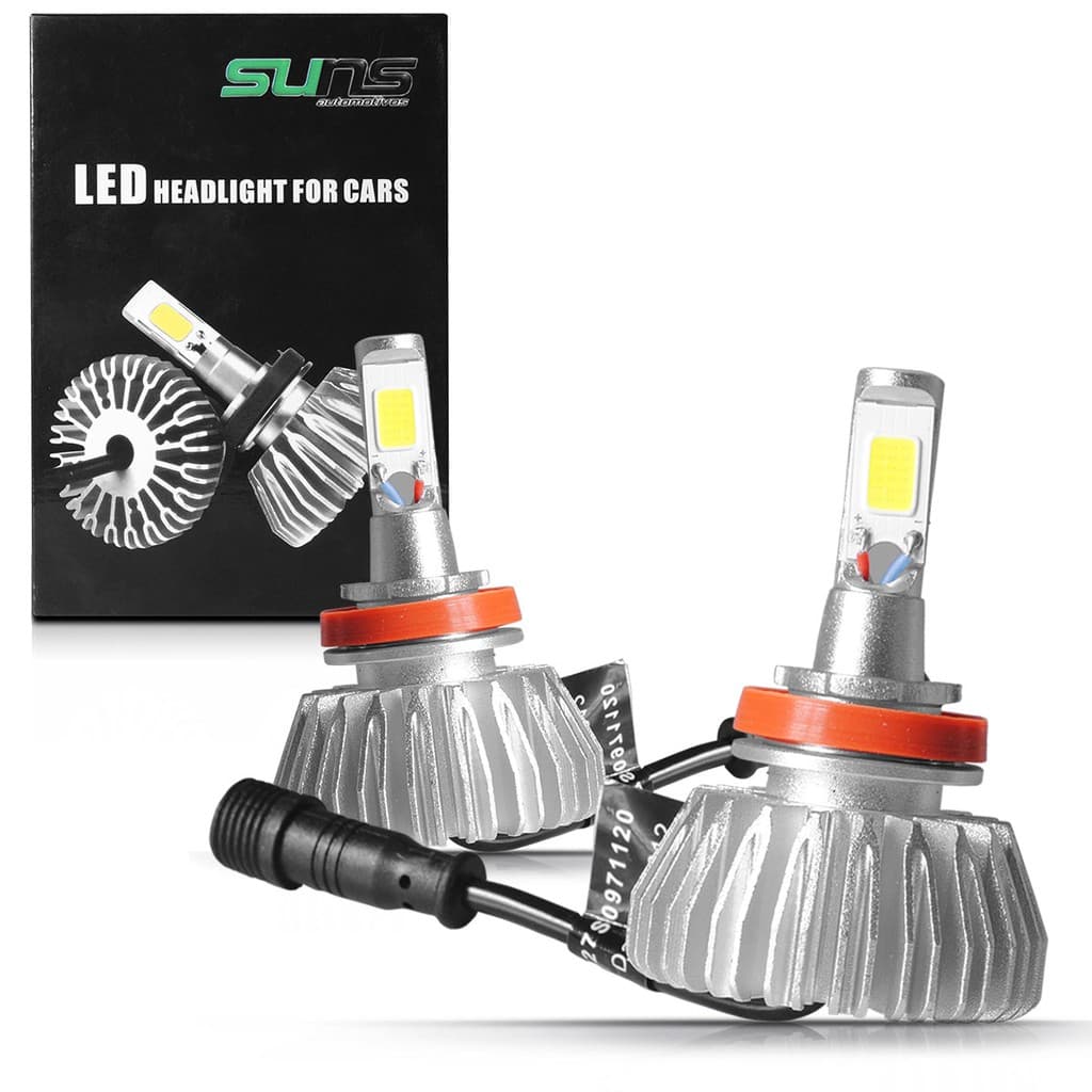 Kit Lâmpada Super Led Headlight Dc 12v H3 6000k Com Reator