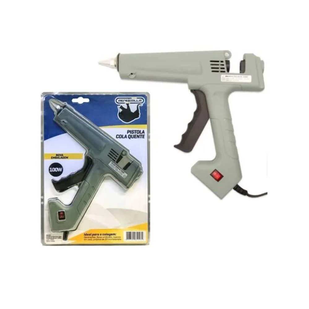 Pistola Aplicadora De Cola Quente Profissional Rendicolla K1000 com 100 W De Potência Para Bastão De Cola Grossa 11 MM