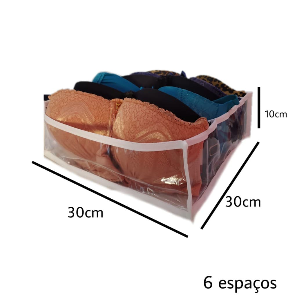 Colmeia organizadora Sutiã - Com 6 espaços - Organizalux