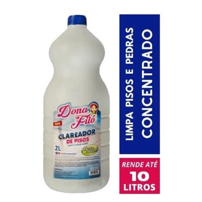Clareador de Pisos Encardido Dona Filó 2L Limpa Pisos Banheiro Casa