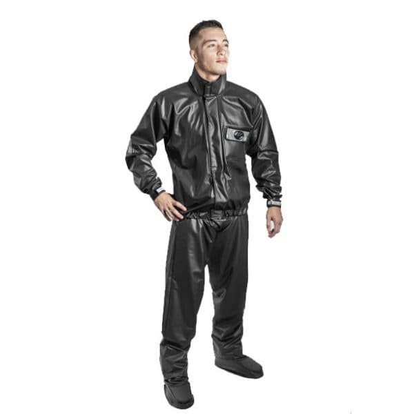 Capa Chuva Motoqueiro Alba de PVC Preta