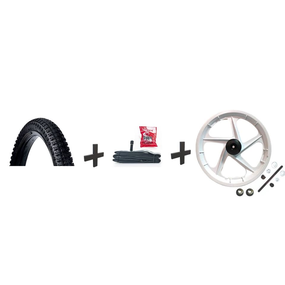 Roda Aro 16 Nylon Dianteiro Para Bicicleta Infantil + Pneu + Câmara