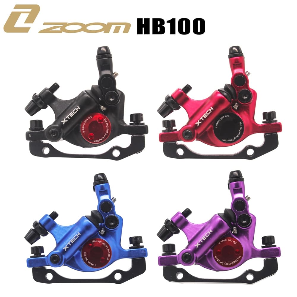 Zoom xtech hb100 mtb Linha Puxando Pinças De Freio Em Diante Disco Hidráulico Traseiro Com Rotores g3 120/140/160/180mm