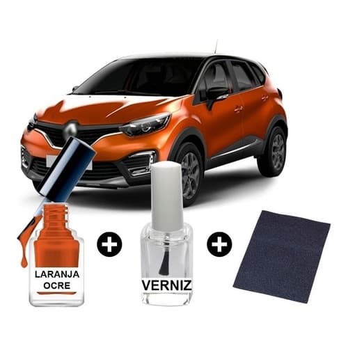 Tinta Tira Risco Automotiva Captur Laranja Ocre