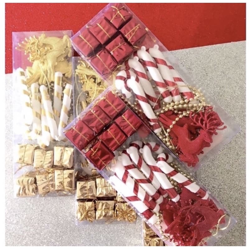 Kit Pendente de Natal 19 Peças - Enfeite Natalino - Árvore de Natal