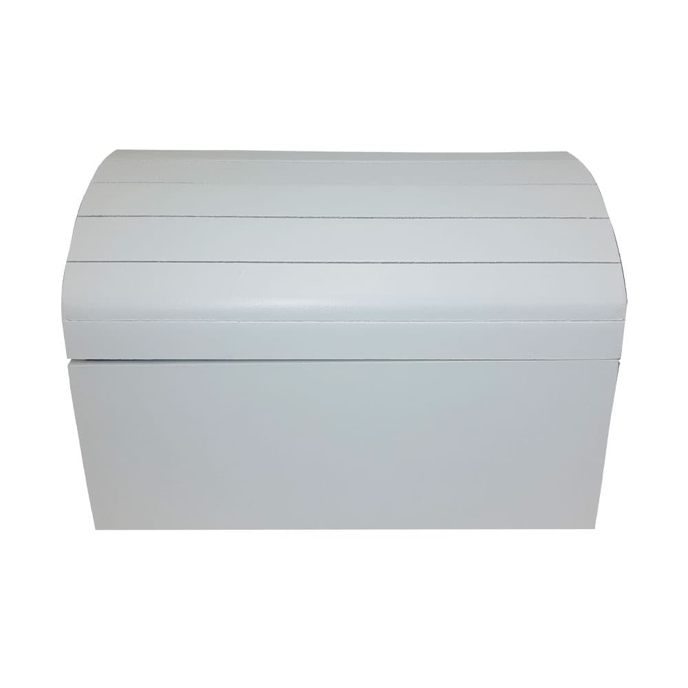 Baú Ripado Tamanho G 27cm Mdf Madeira Pintado