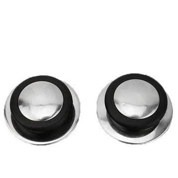 Oferta Conjunto 2pcs Pegador Pomel De Tampa Panela Aço Inox Baquelite Puxador Clink/ Diâmetro:5,8cm