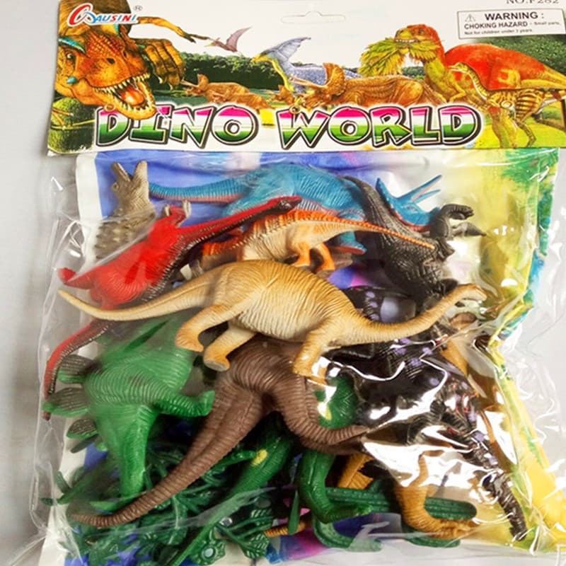 Atacado brinquedos infantis conjunto de brinquedos de dinossauro big pack de peças simulações modelos animais t-rex brinquedos de presente para menino