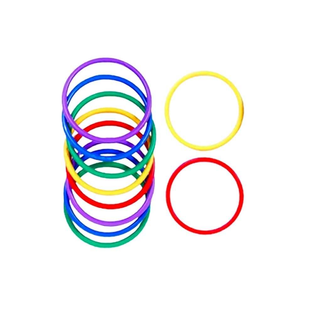 20 Argolas De Festa Junina Colorida Jogos Pulseira Aro Plástico Artesanato Prenda Quermesse