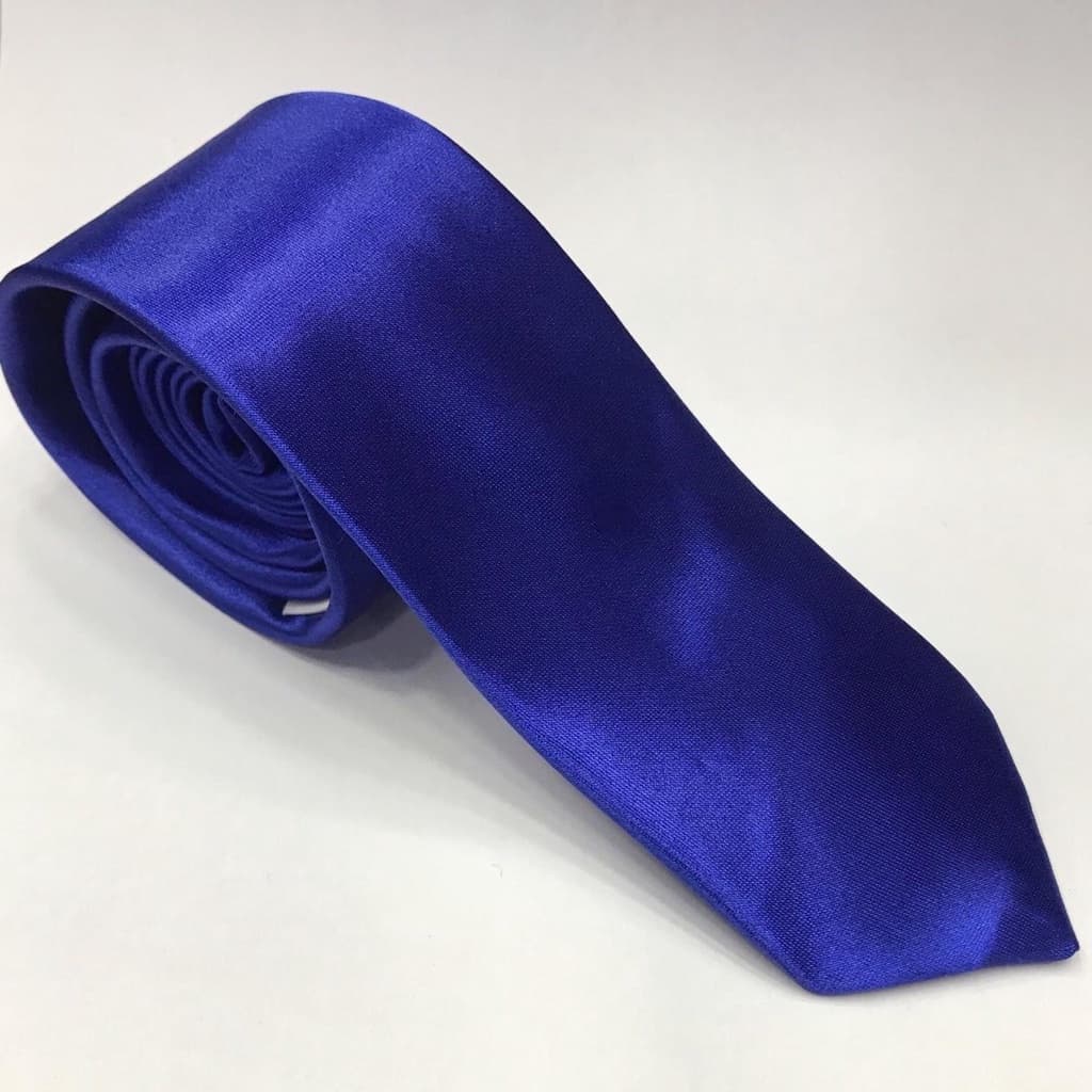 Gravata Azul Royal Cetim Casamento Festas Congresso