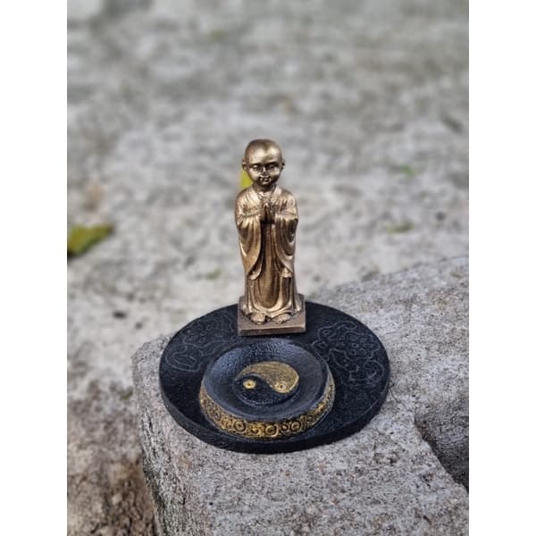 Incensário Monge Gratidão - Dourado