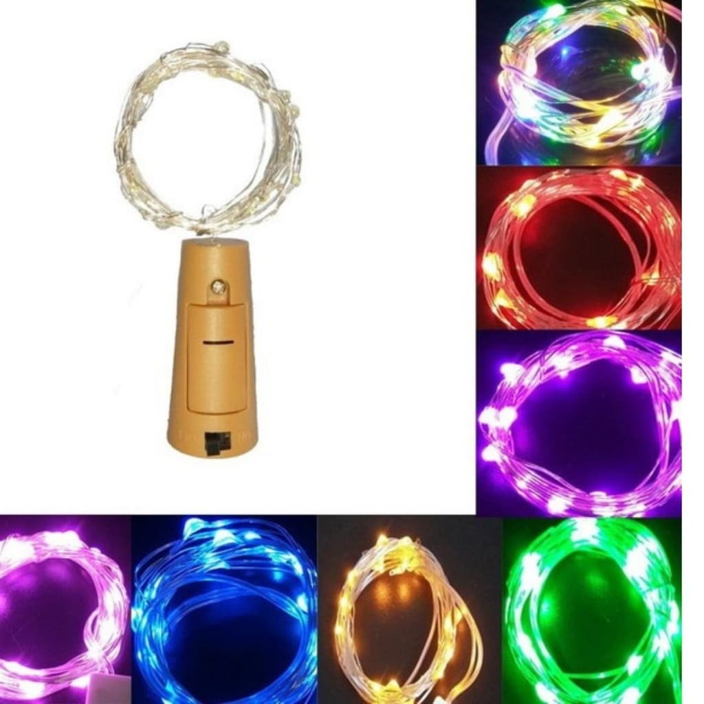 uma Rolha Fio Fada Cobre 1 METRO Decoração Ambientes E Natal