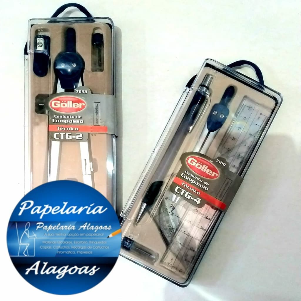 Kit Conjunto Compasso Técnico Goller