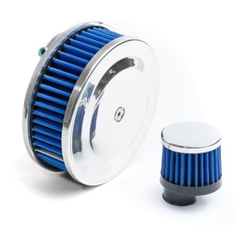 Filtro De Ar Esportivo Race Chrome Rc53az Azul Vw Fusca  Brasilia Tl Kombi 1200 1300 1500 1600 Air Cooled