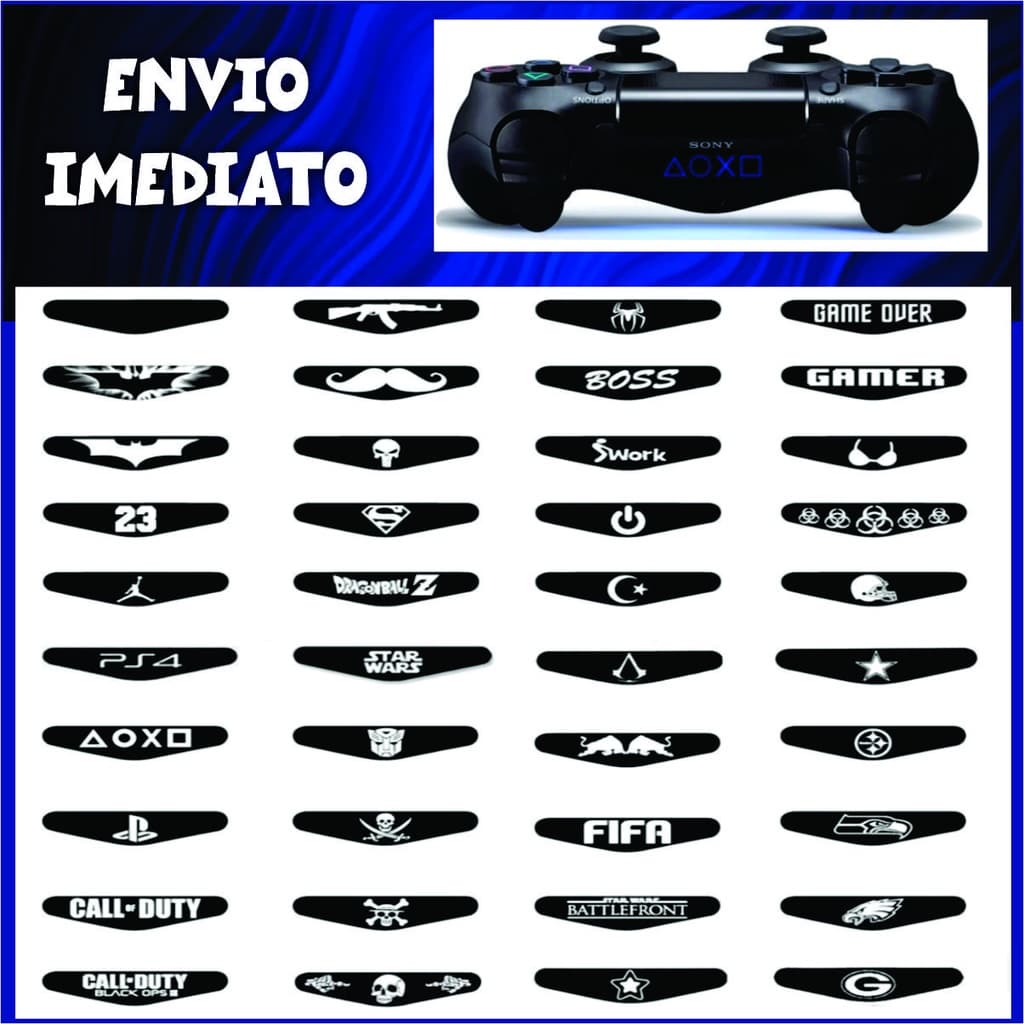 Adesivo Skin da barra de LED Controle de Ps4 (Light bar)