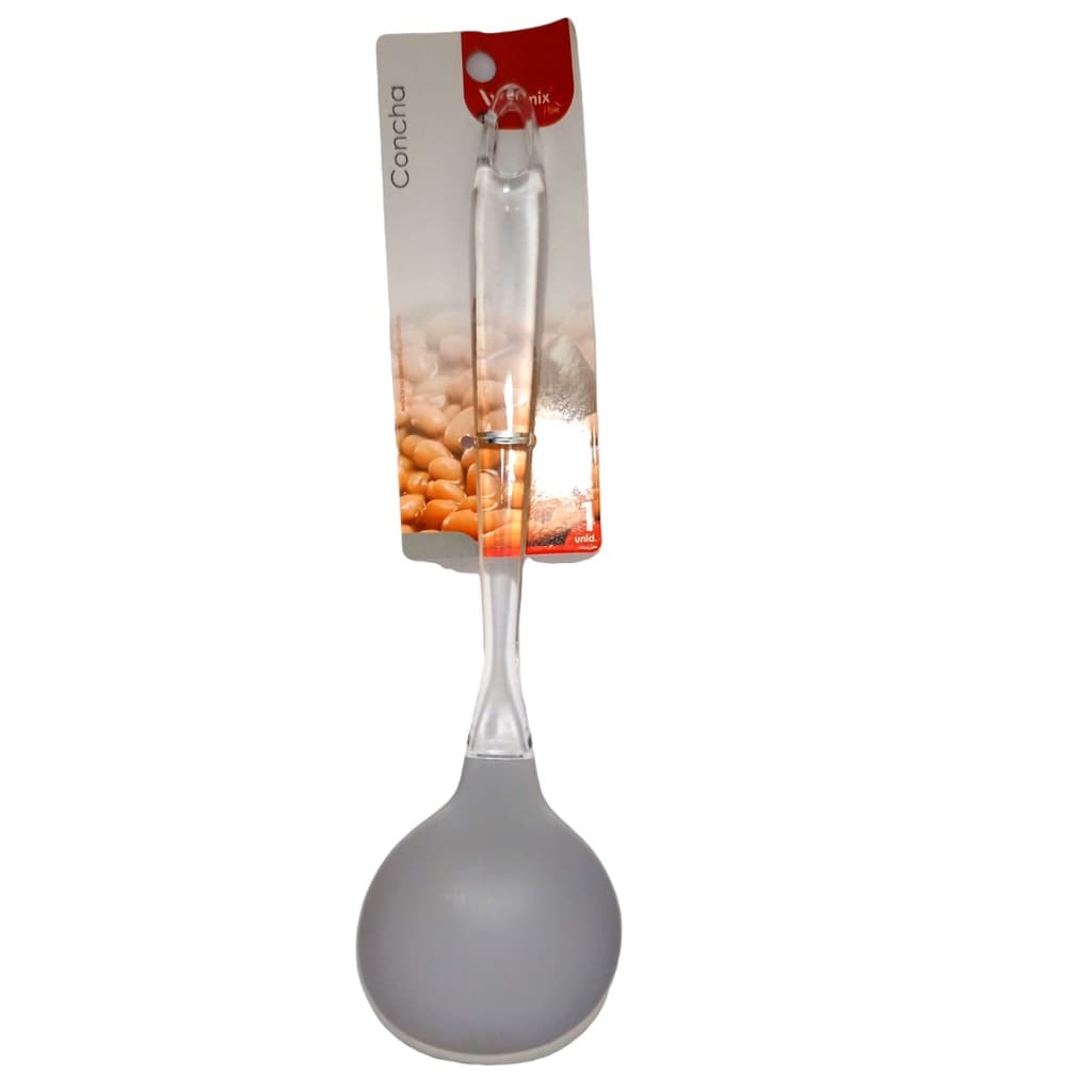 Concha Higiênica Antiaderente em Silicone e Acrílico Concha para Feijão/Arroz Concha Luxuosa