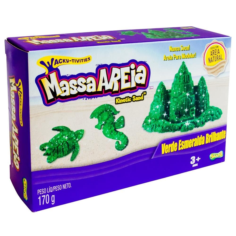 Massa Areia Para Modelar Violeta Ametista Brilhante - Sunny