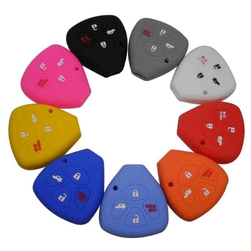Capa De Silicone Chave Toyota Corolla Hilux Etios Sw4 Rav4