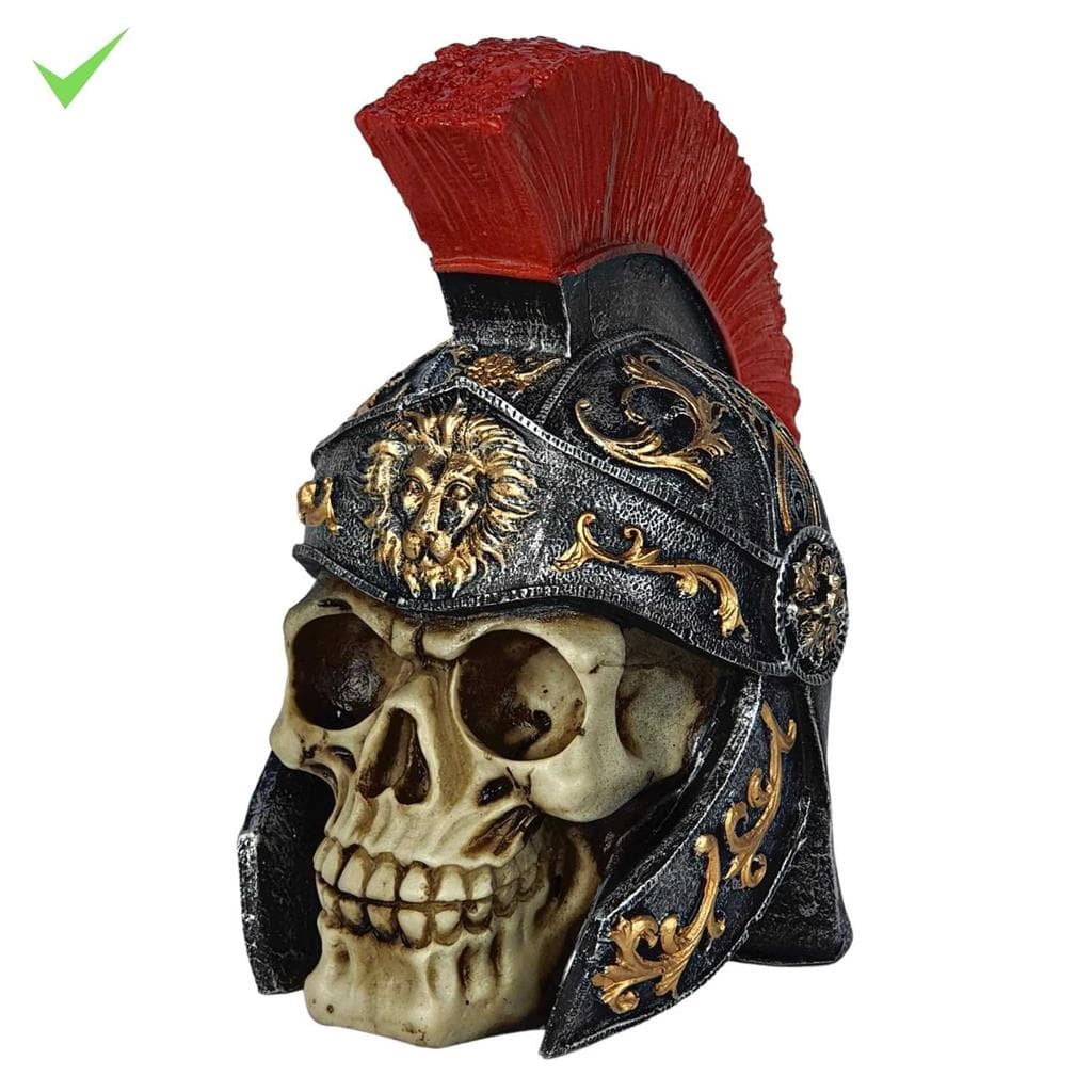 Cranio Caveira Guerreiro Romano Capacete Medieval Halloween