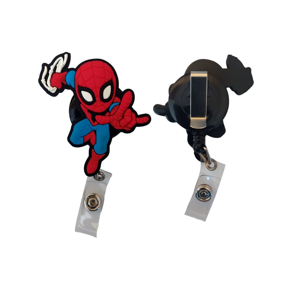 Porta Crachá Retrátil Personalizado Homem Aranha