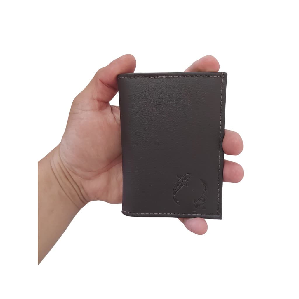 Carteira Masculina Porta Cartão CNH Documentos Slim Em Couro 100%