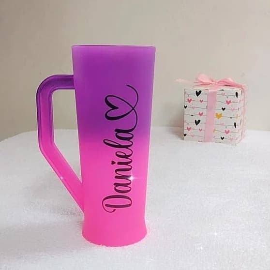 Caneca Long Drink Degrade Personalizada (vários temas) Lembrancinhas de Festa