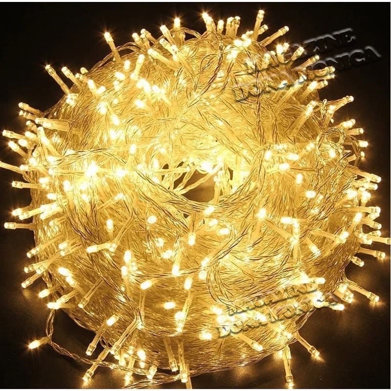 Pisca Cordão 200 Led Natal 8 Funções Fio Transp. 16m. 110v / Fio verde 20m 110V