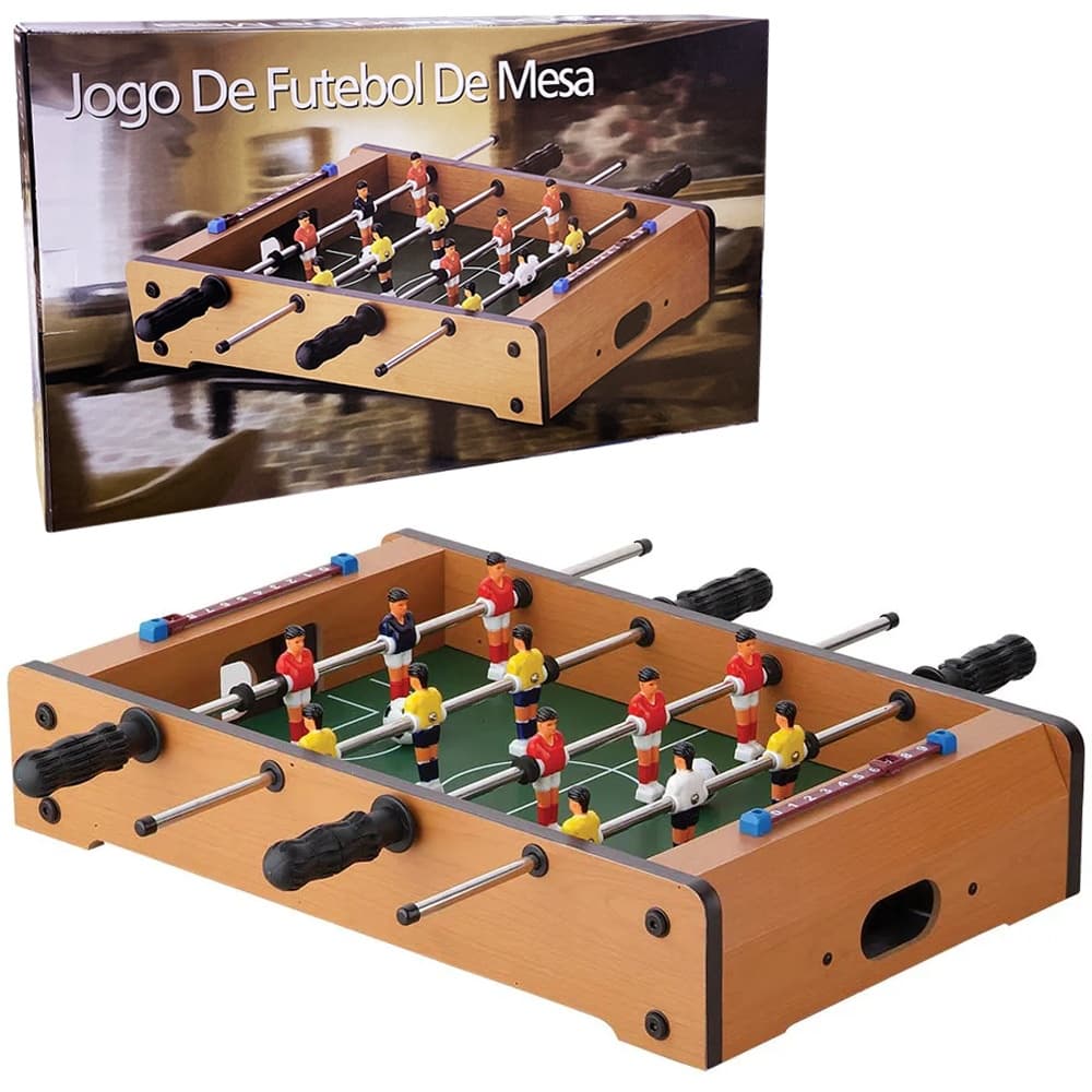 JOGO DE FUTEBOL TOTO / PEBOLIM 51X31X10CM NA CAIXA Bolas E Placar