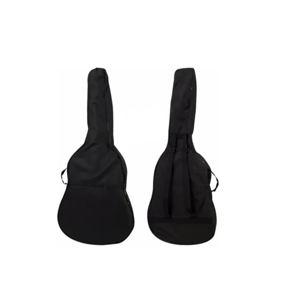 Capa Simples Para Violão Tipo Folk Cor Preta