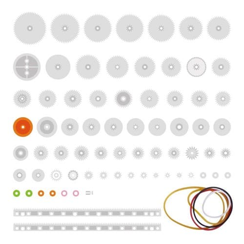 Kit 75 Pçs Engrenagens Plásticas Correias E Polias Robótica