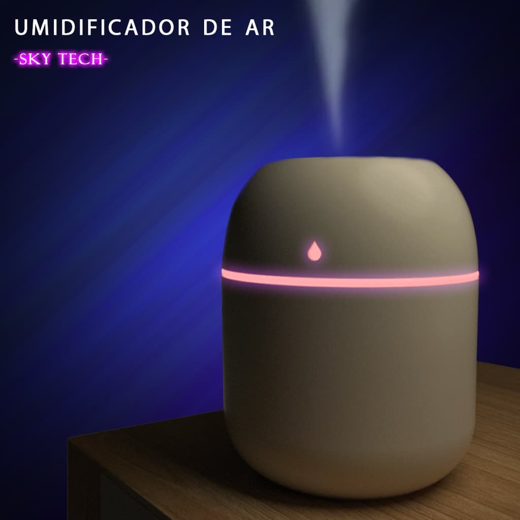 Umidificador de ar ultrassônico de alta qualidade e resfriamento a ar grande capacidade  USB para mesa de escritório