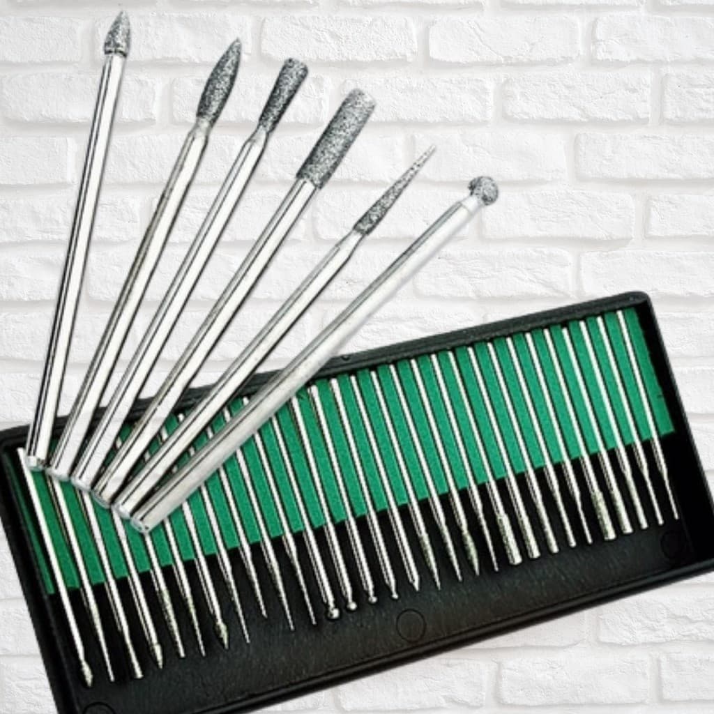 Kit 30 Brocas P/ Motor Elétrico Lixadeiras Unhas Nail Bits