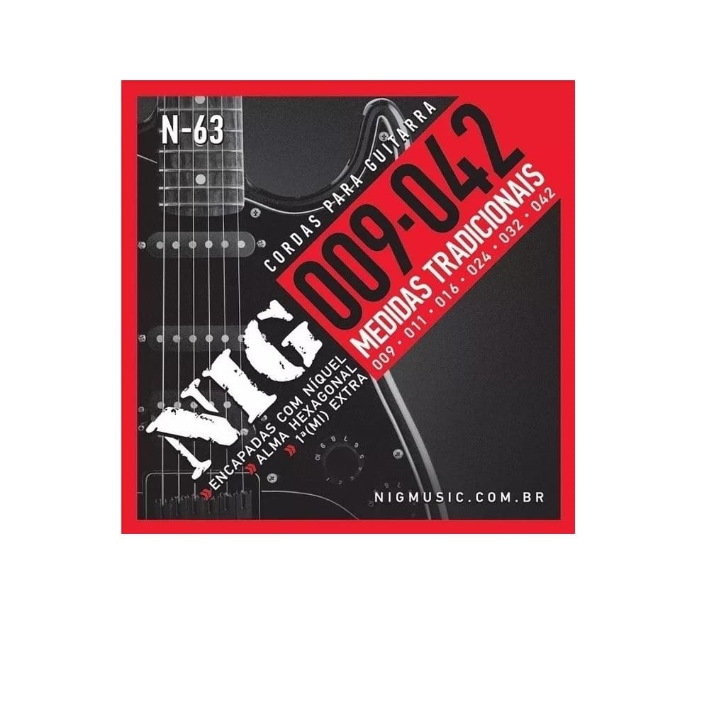 Encordoamento Guitarra Nig 0.09 N-63