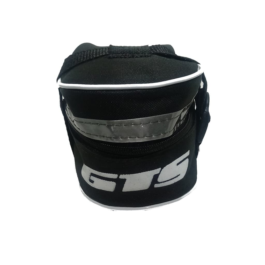 Bolsa De Bike Selim Preta Refletivo C/ Logo GTS