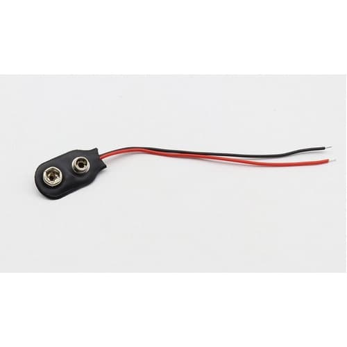 Suporte e Cabo de Bateria 9V 1 Unidade