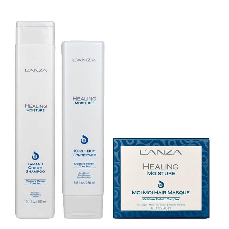 Kit Lanza Healing Moisture Sh300ml Cond250ml E Másc200ml