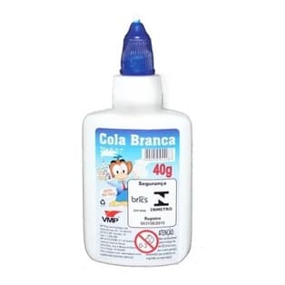 Kit 6 Tubos De Cola Branca Escolar 40g Lavavél Não Toxica lápis de cor lapiseira caneta coloridas caneta colorido volta