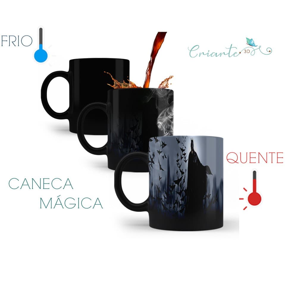 Caneca Porcelana Mágica Coleção Batman #09